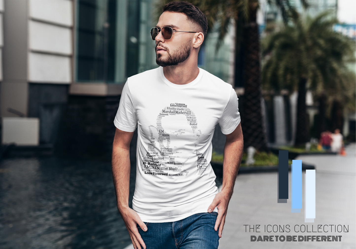 Eminem / Slim Shady - Portrait in songs Premium Supersoft 100% Cotton Unisex T Shirt