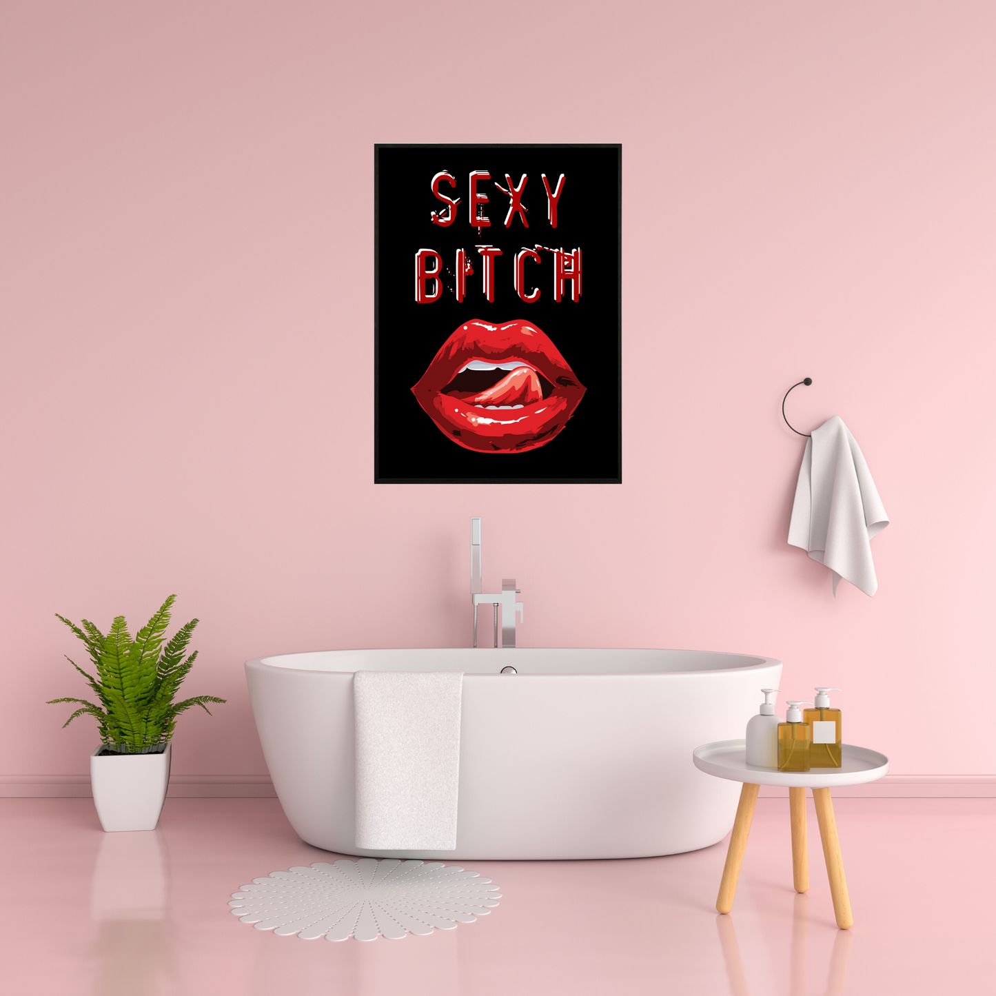 Sexy Bitch - Typographic Wall Art
