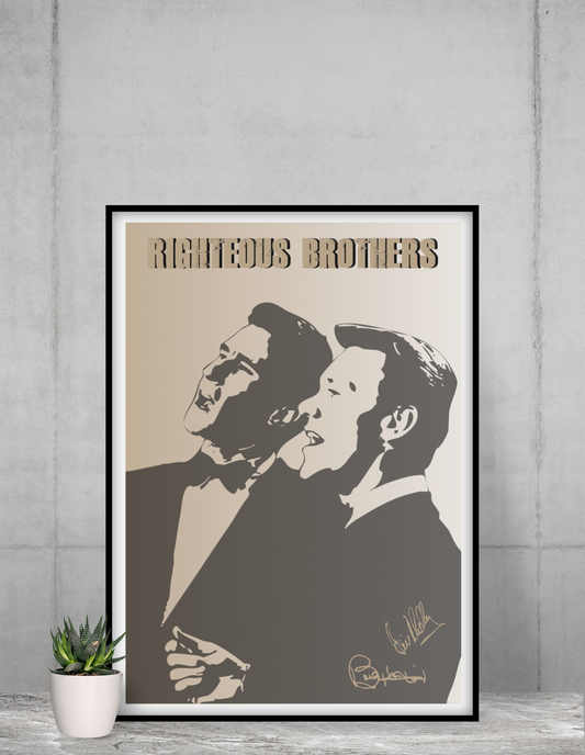 The Righteous brothers Minimalist signed print wall art