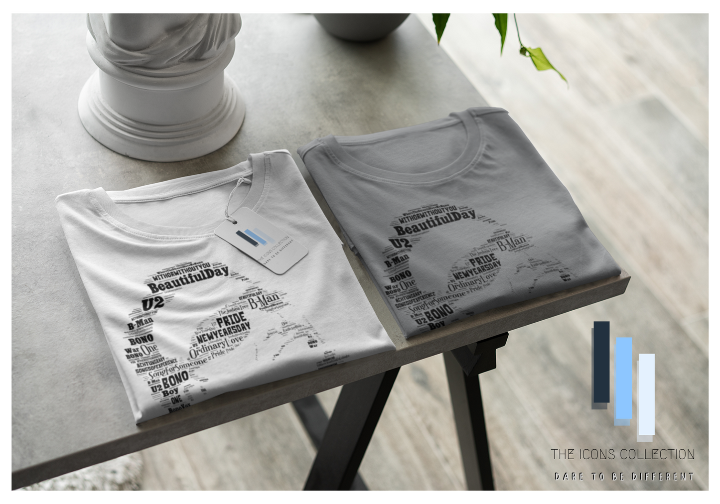 Bono U2 v2 portrait in songs / Premium Supersoft T Shirt