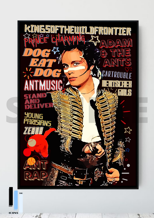 Adam & The Ants 80's Pop Art Poster Collectable/Gift/Memorabilia