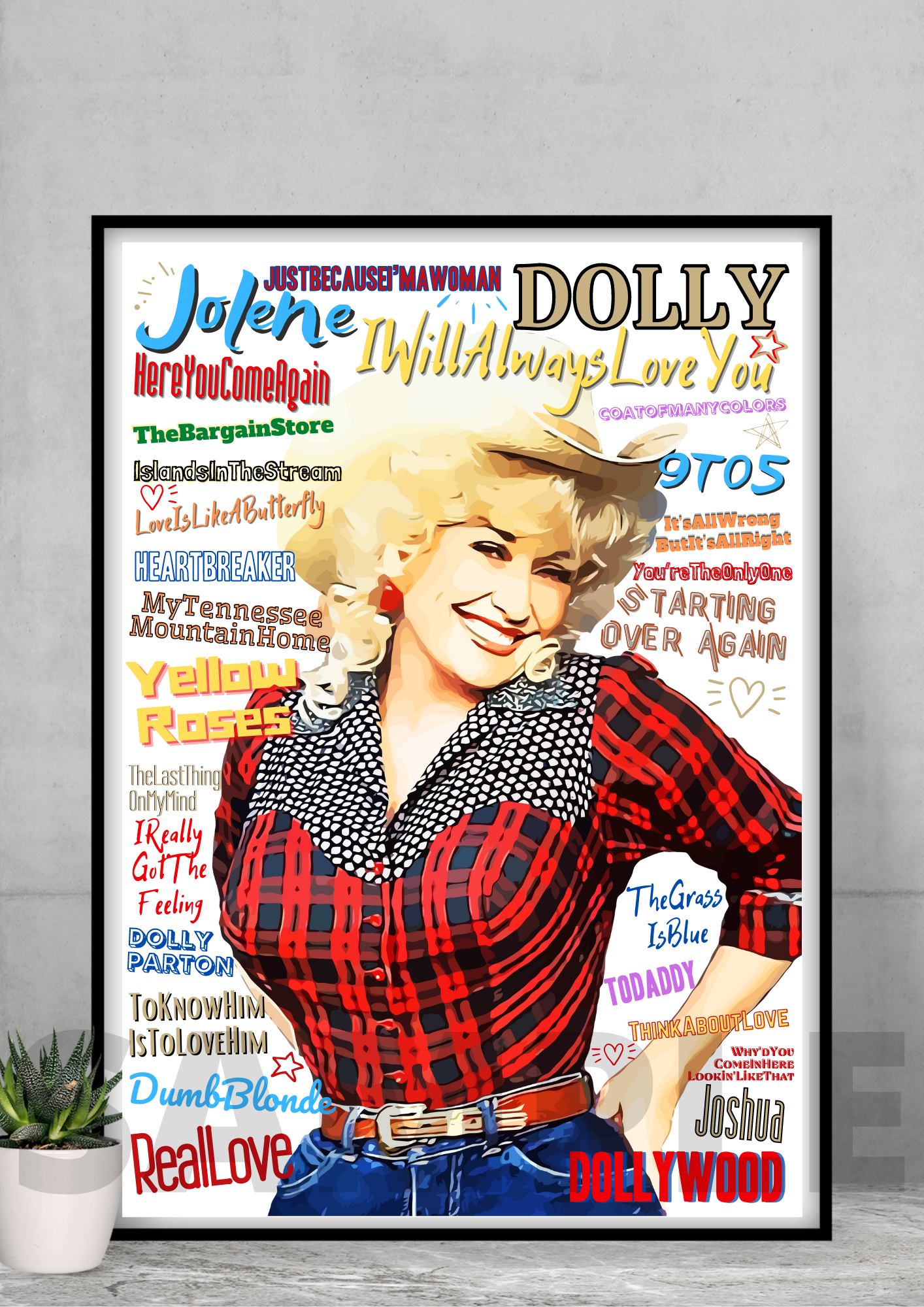 Egetræ drikke Tilbageholdenhed Dolly Parton Pop Art poster Country music Memorabilia/Keepsake/Gift – The  Icons Collection