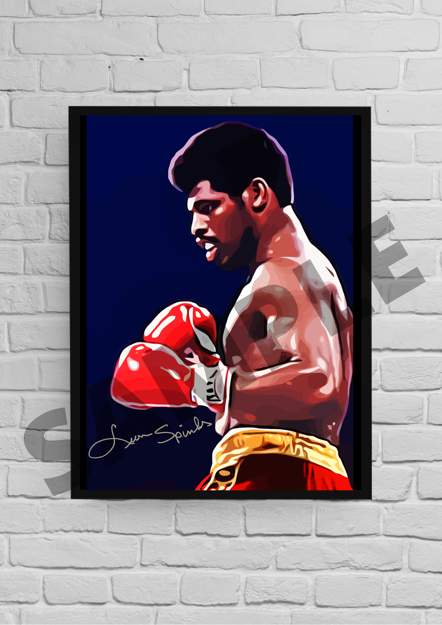 Leon Spinks 2 (Boxing) #65 - Signed collectible/memorabilia/print