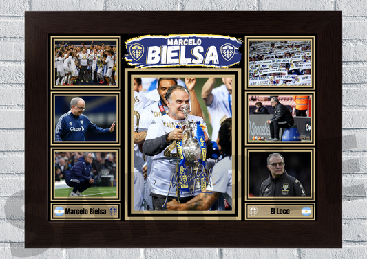 Leeds United Marcelo Bielsa tribute A4/A3 Football Print/Memorabilia/Collectable LUFC Football Gift