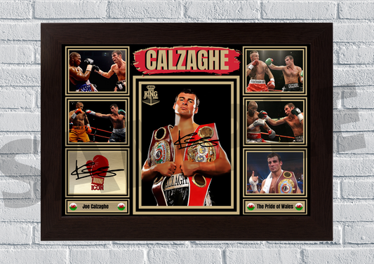 Joe Calzaghe memorabilia (Boxing) #107 - Memorabilia/Collectable Signed print