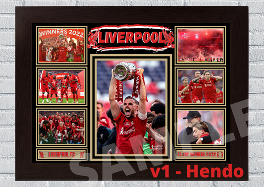 Liverpool FC FA CUP WINNERS 2021/2022 Print Football Collectable/Memorabilia