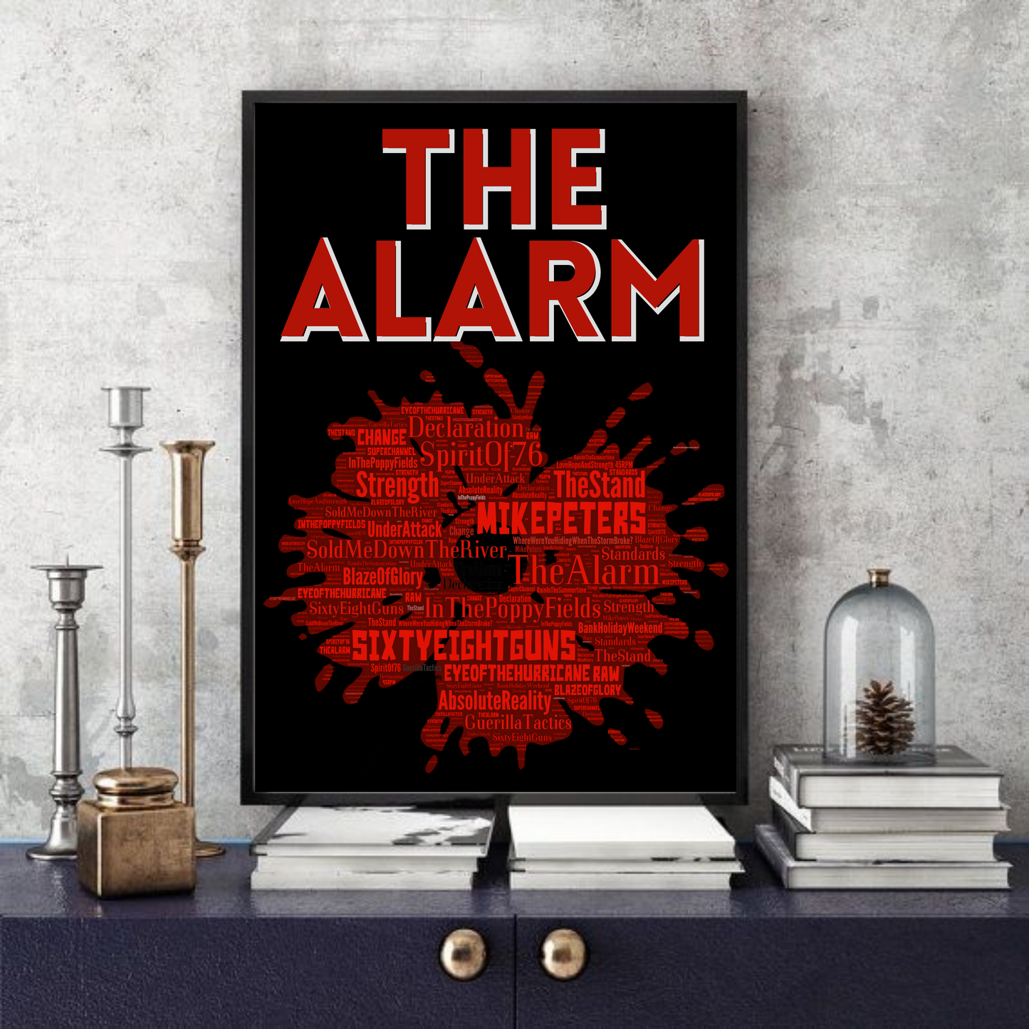 The Alarm/Mike Peters Songs Portrait 68 Guns /Keepsake/Gift/Collectable/Print