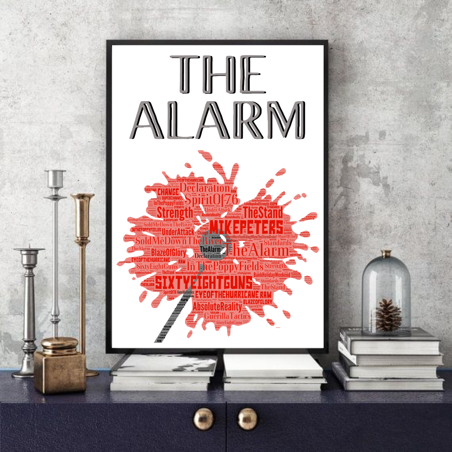 The Alarm/Mike Peters Songs Portrait 68 Guns /Keepsake/Gift/Collectable/Print
