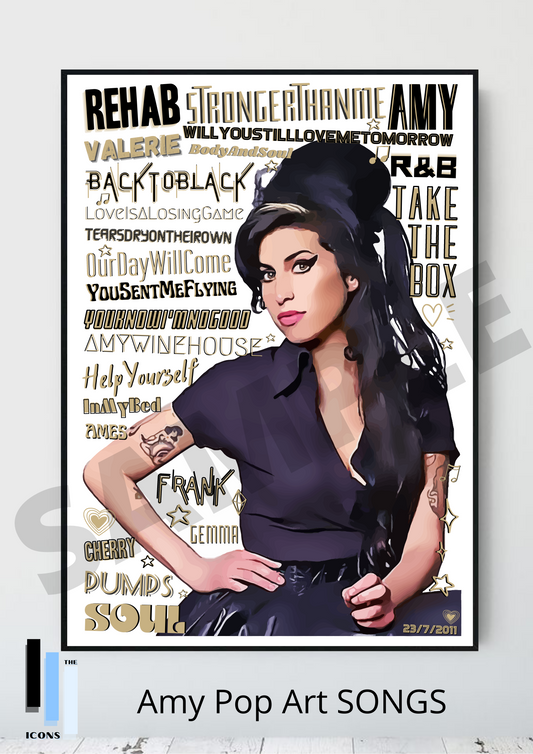Amy Winehouse - Pop Art Collectable/Gift/Memorabilia