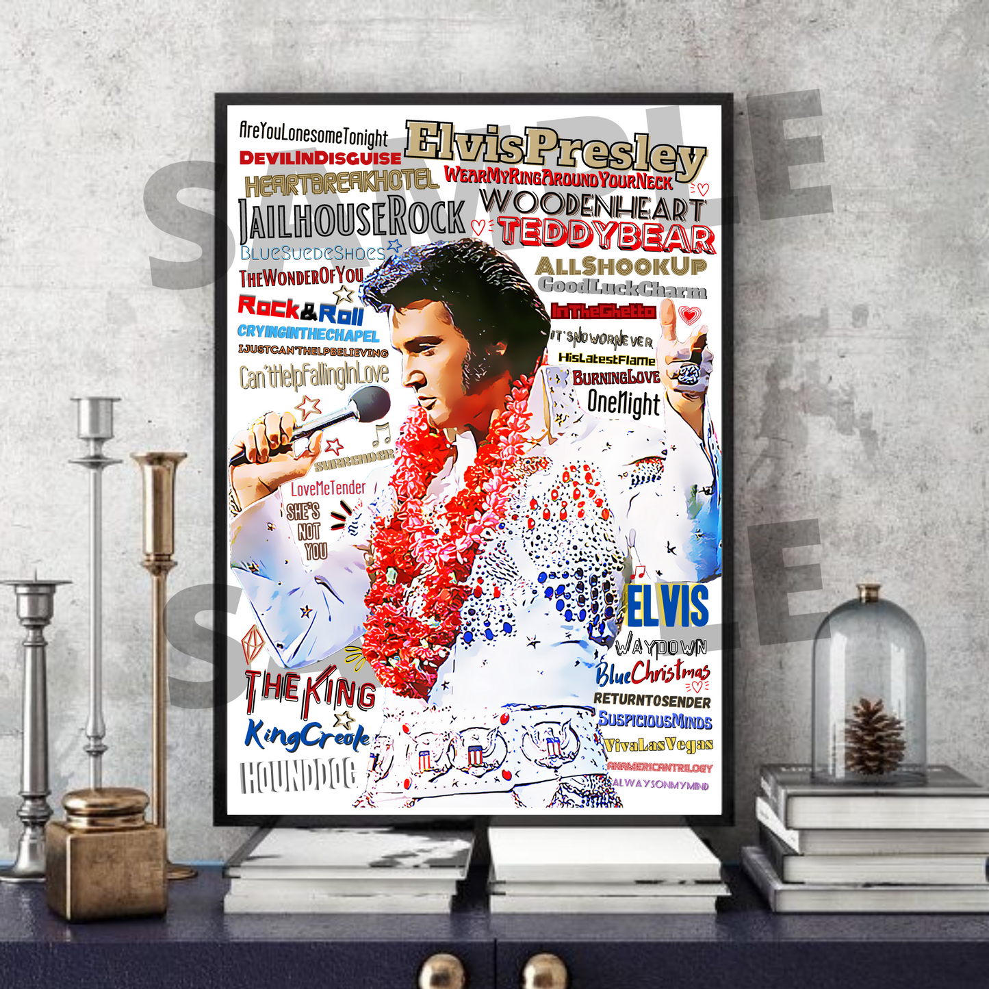 Elvis Presley Pop Art Memorabilia/Keepsake/Gift