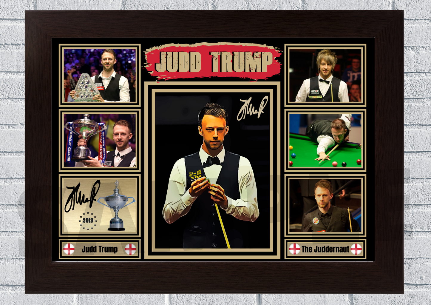 Judd Trump - The Juddernaut (Snooker) #75 - Memorabilia/Collectable Signed print