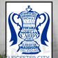 Leicester City FA Cup winners word art 2021 A4/A3 Gift/Memorabilia