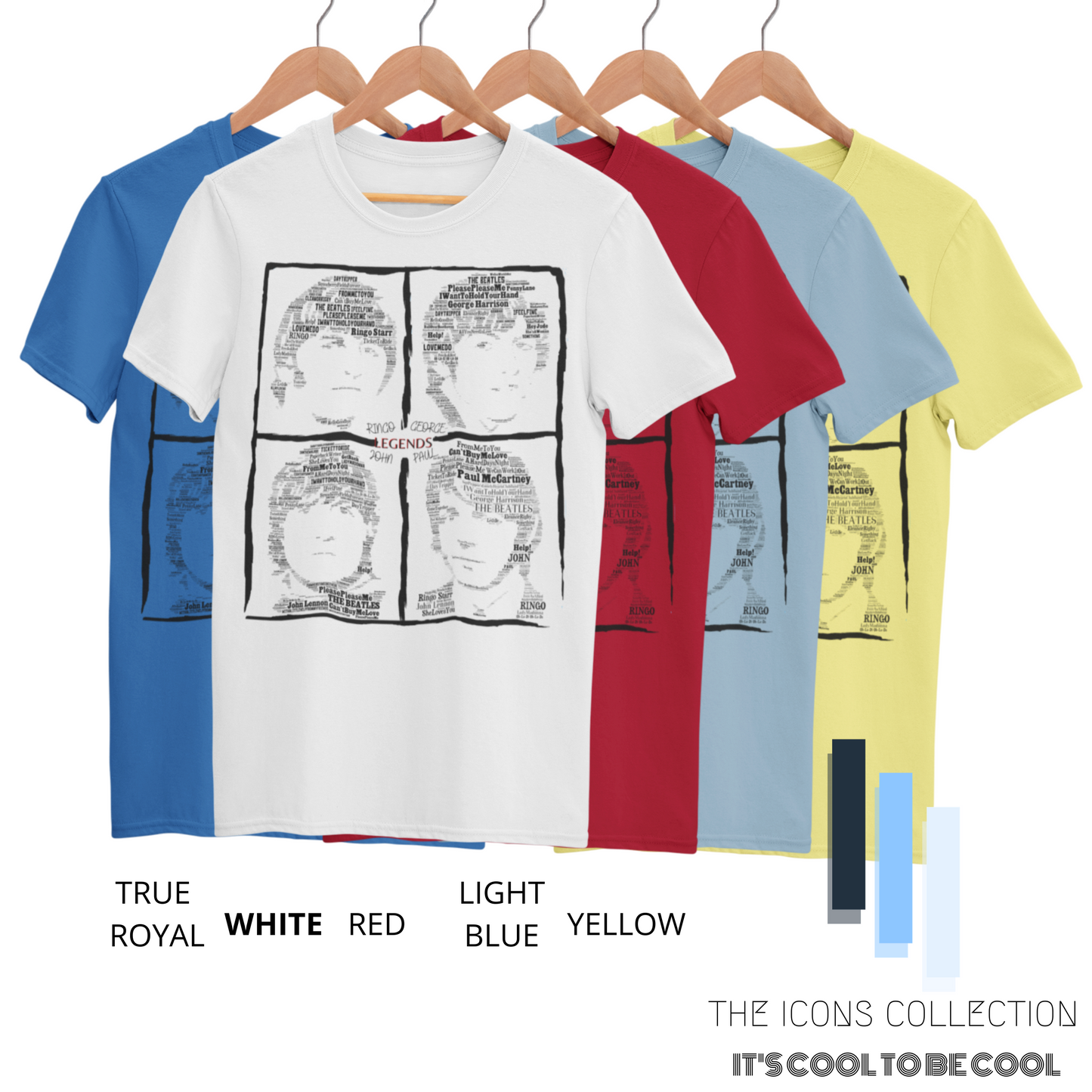 The Beatles Fab Four - Premium Unisex T Shirt - 100% Super soft cotton