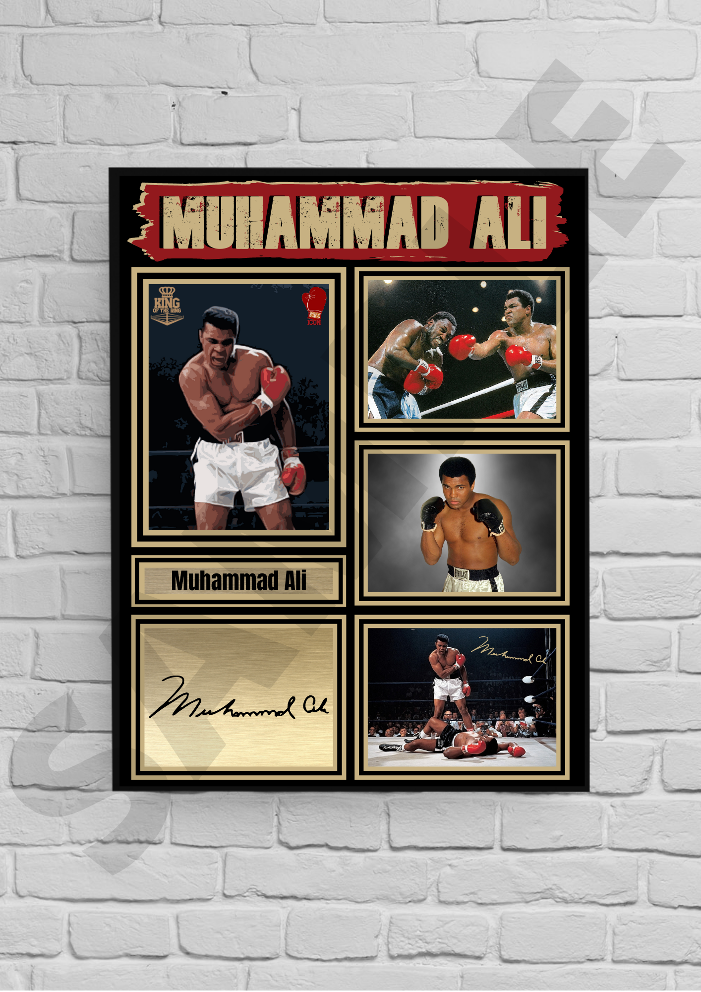 Muhammad Ali (Boxing) #55 - Memorabilia/Collectible/Signed print