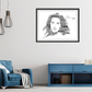 Celine Dion Typography Portrait in songs print