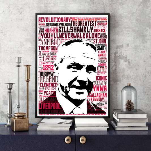 Bill Shankly Tribute 1 - Liverpool FC Football Icon Collectable/Memorabilia print