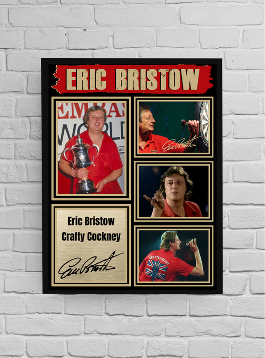 Eric Bristow The crafty cockney (Darts) #6 - Signed print