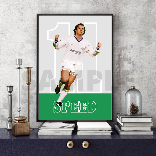Gary Speed - Leeds United legend Football collectable/memorabilia/print