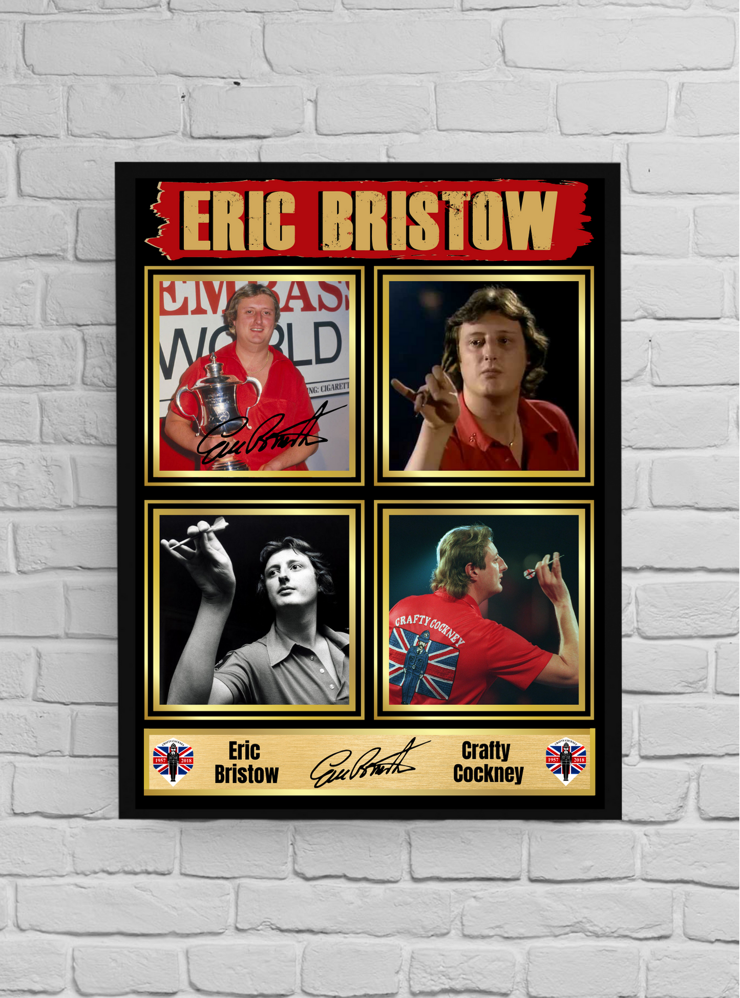Eric Bristow The crafty cockney (Darts) #5 - Signed print