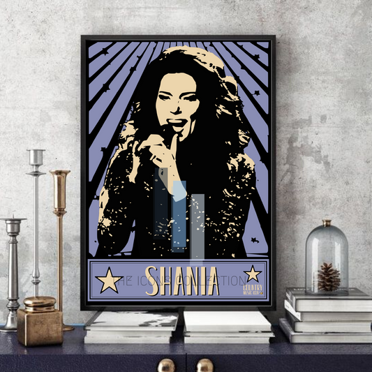 Shania Twain / Country music legend Minimalist wall art