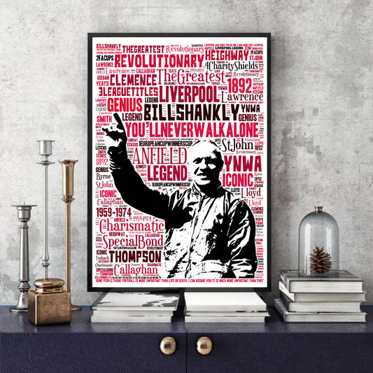 Bill Shankly Tribute 2 - Liverpool FC Football Icon Collectable/Memorabilia print