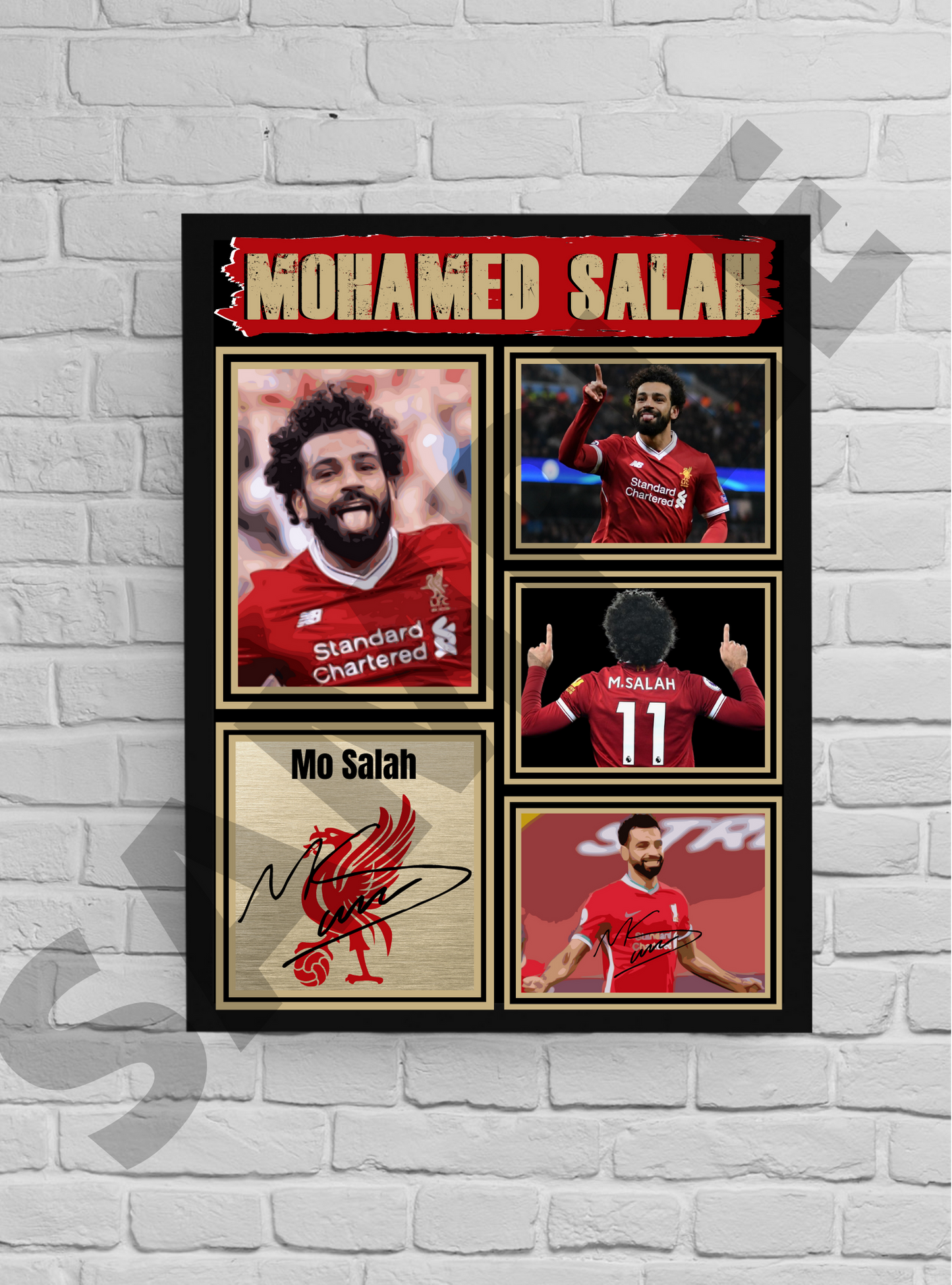 Mo Salah (Liverpool) #27 - Football Memorabilia/Collectible/Signed print