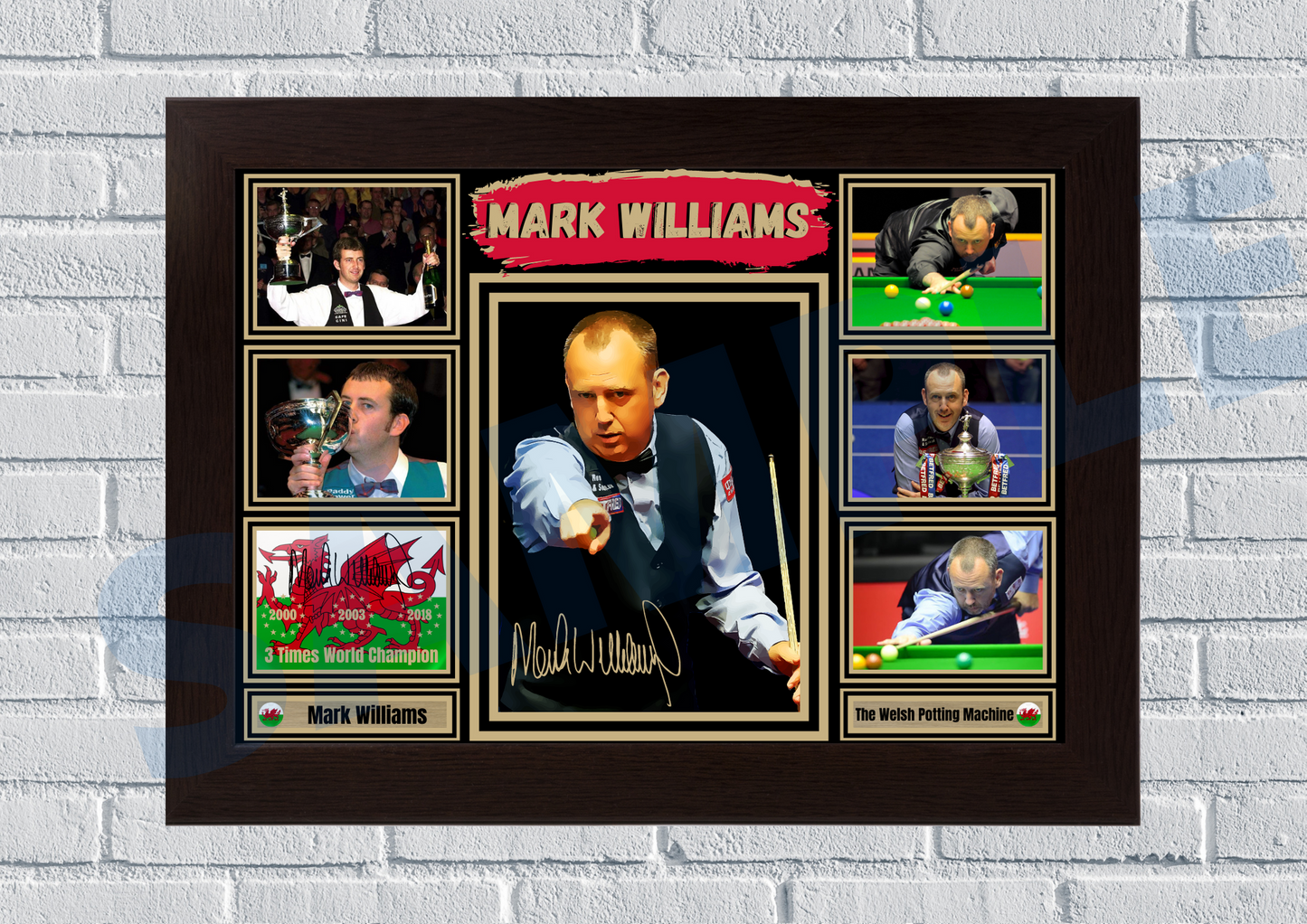 Mark Williams - The Welsh Potting Machine (Snooker) #74 - collectible/memorabilia/print/ signed