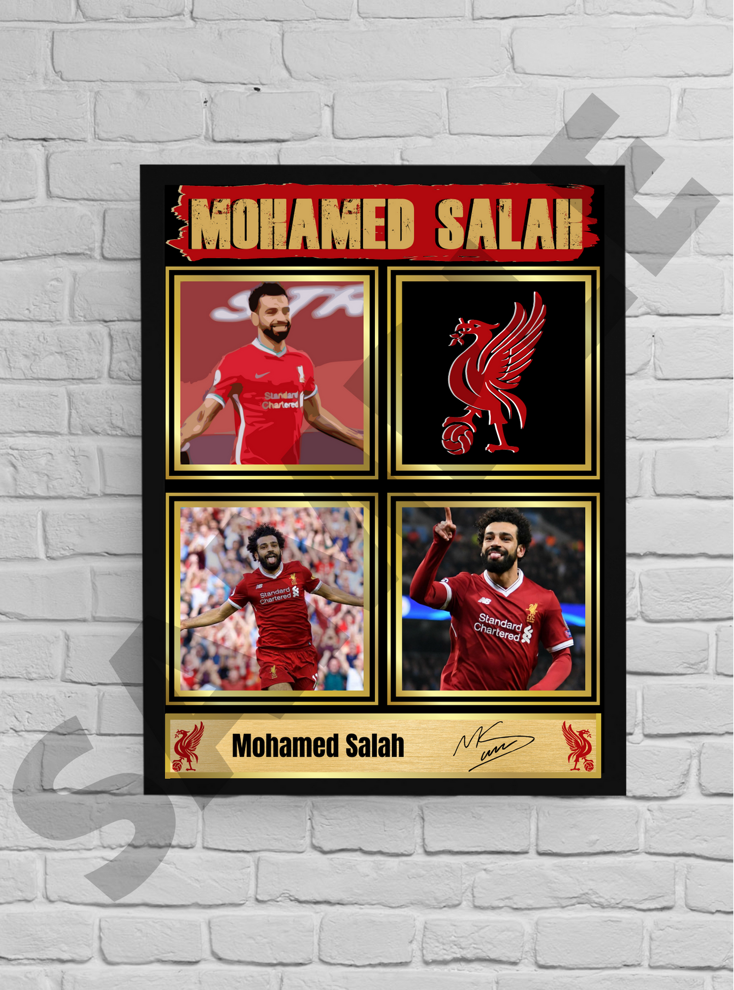 Mo Salah (Liverpool) #28 - Football Memorabilia/Collectible/Signed print