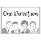 One Direction 1D - Typography portraits in songs Memorabilia/Collectible/Print