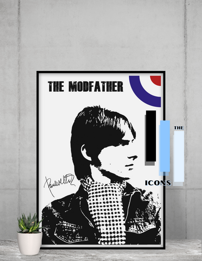 Paul Weller/The Modfather/The Jam/Style Council Minimalist signed