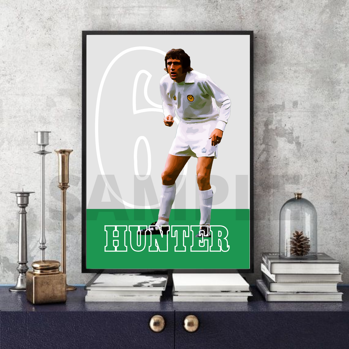 Norman Hunter - Leeds United legend Football Memorabilia/Collectible/Signed print