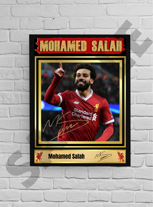 Mo Salah (Liverpool) #29 - Football Memorabilia/Collectible/Signed print