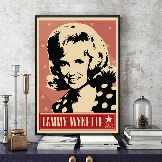 Tammy Wynette / Country music Icon Minimalist wall art