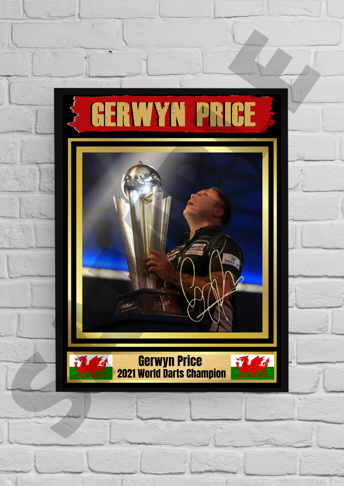 Gerwyn Price (Darts) Collectable/Memorabilia #4 - Signed print