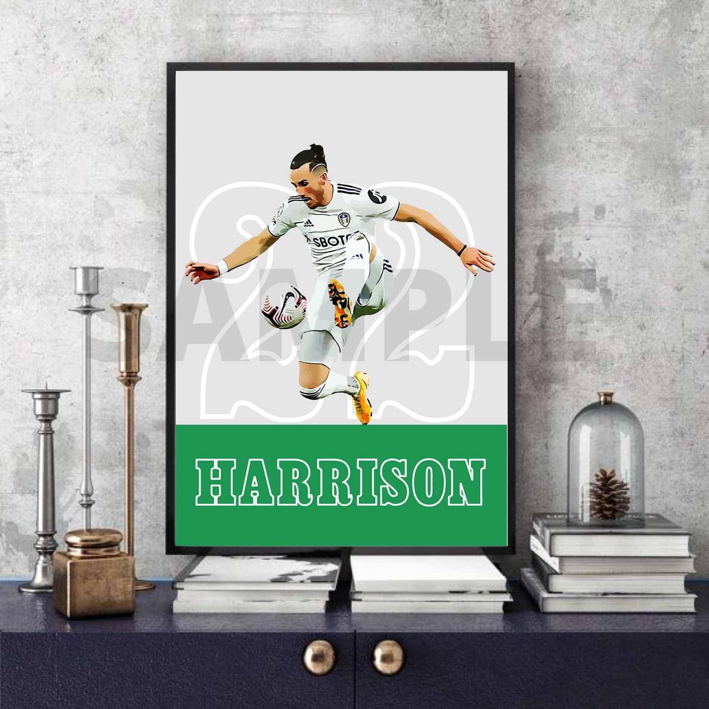 Jack Harrison - Leeds United Football memorabilia/collectable print
