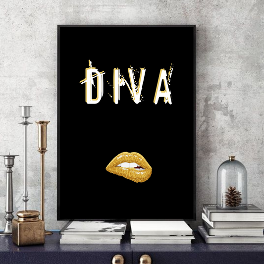 Diva (4.0)  -  Typographic Wall Art