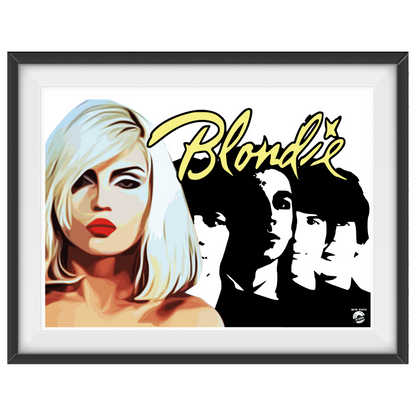 Blondie v3 - Minimalist Pop art print wall art