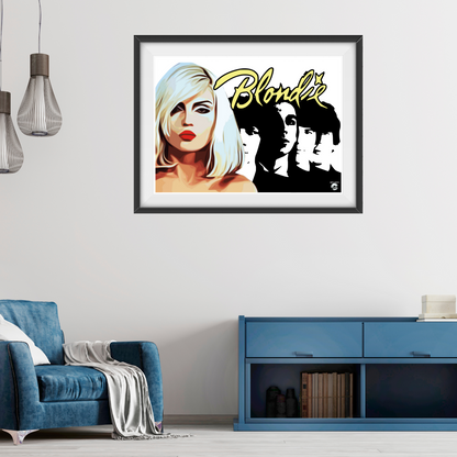 Blondie v3 - Minimalist Pop art print wall art