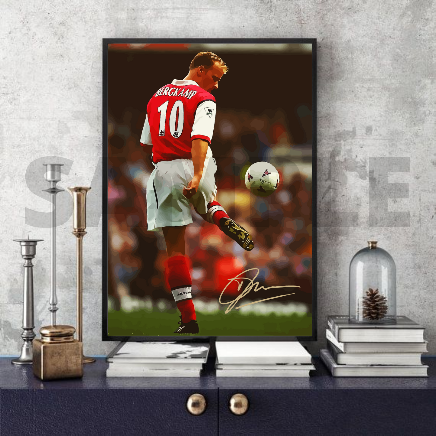 Dennis Bergkamp (Arsenal) Football Memorabilia/Collectable #67 - Signed print