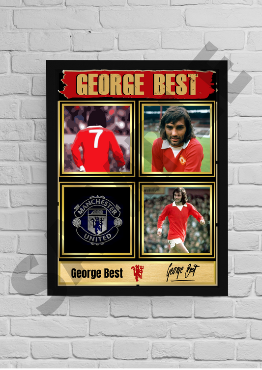 George Best (Man Utd) Football collectable/memorabilia/#47 - Signed print