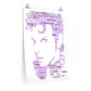 Prince tribute 2 / Symbol / TAFKAP Typography Portrait in songs Memorabilia/Collectible/Print