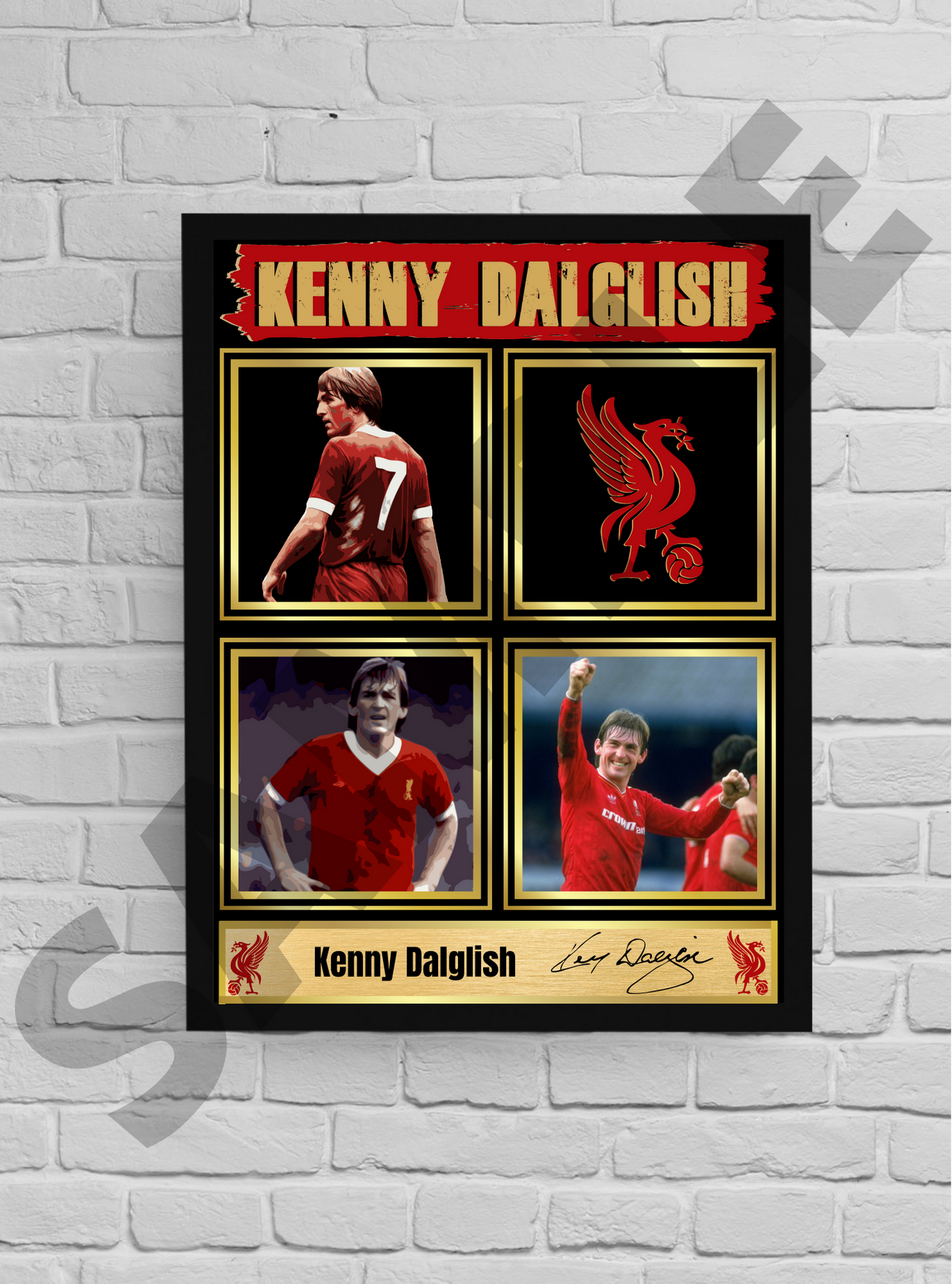 King Kenny Dalglish Liverpool Football memorabilia/collectable signed print 3