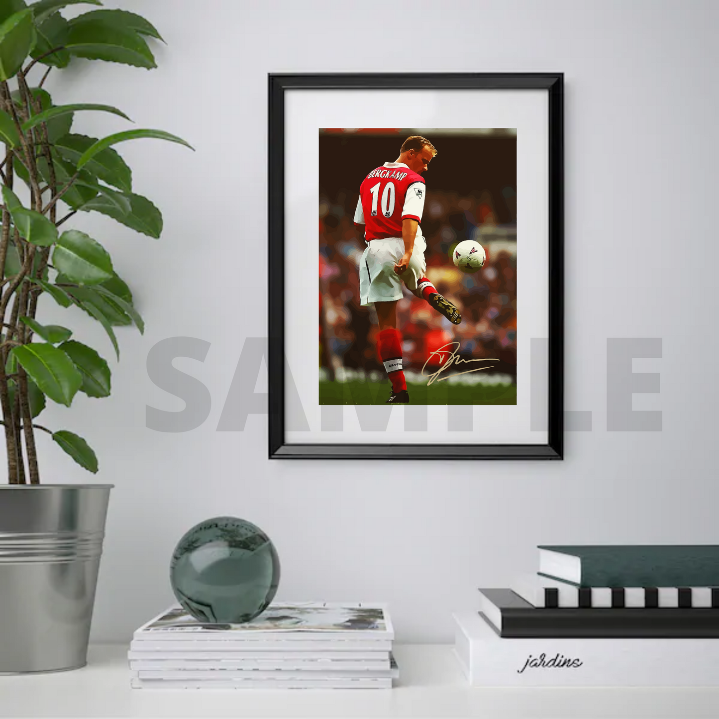 Dennis Bergkamp (Arsenal) Football Memorabilia/Collectable #67 - Signed print