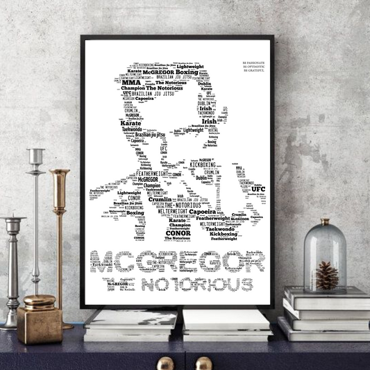 Conor McGregor - MMA Icon Typography Print Memorabilia/Collectable