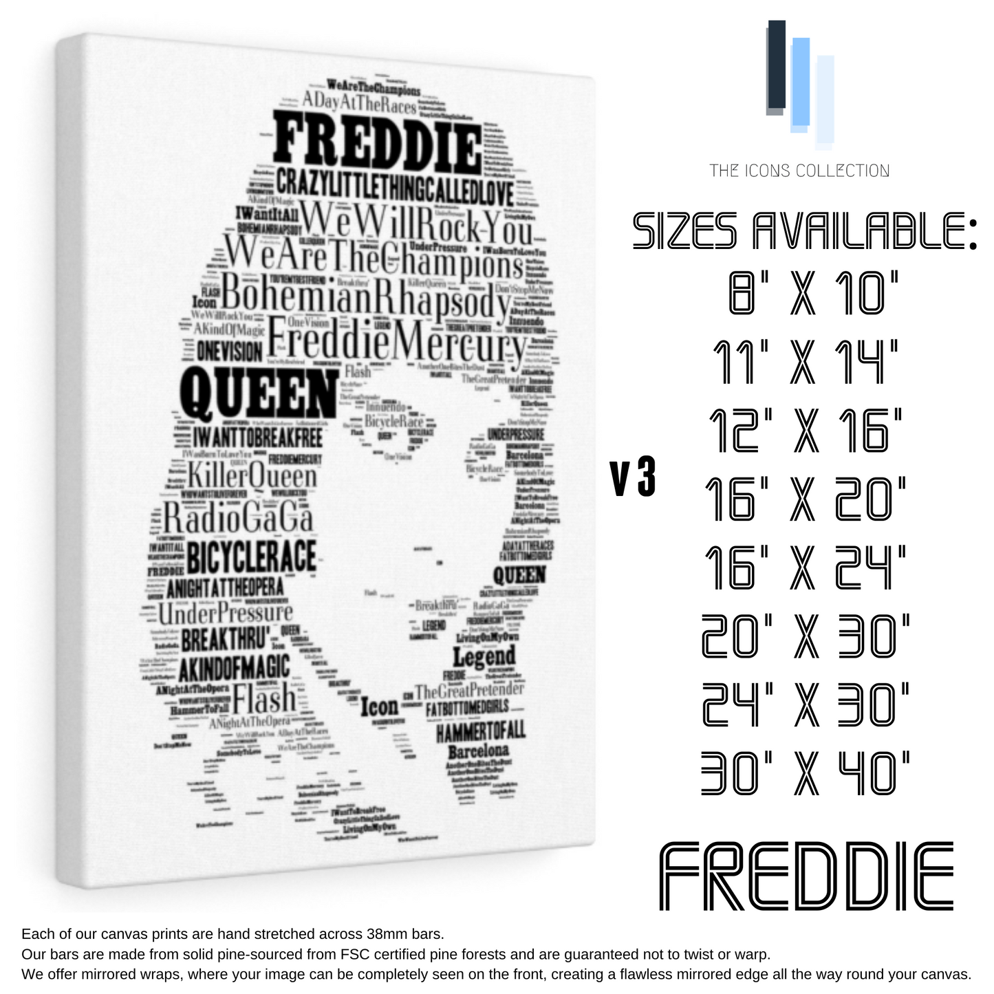 Freddie Mercury - Premium Canvas
