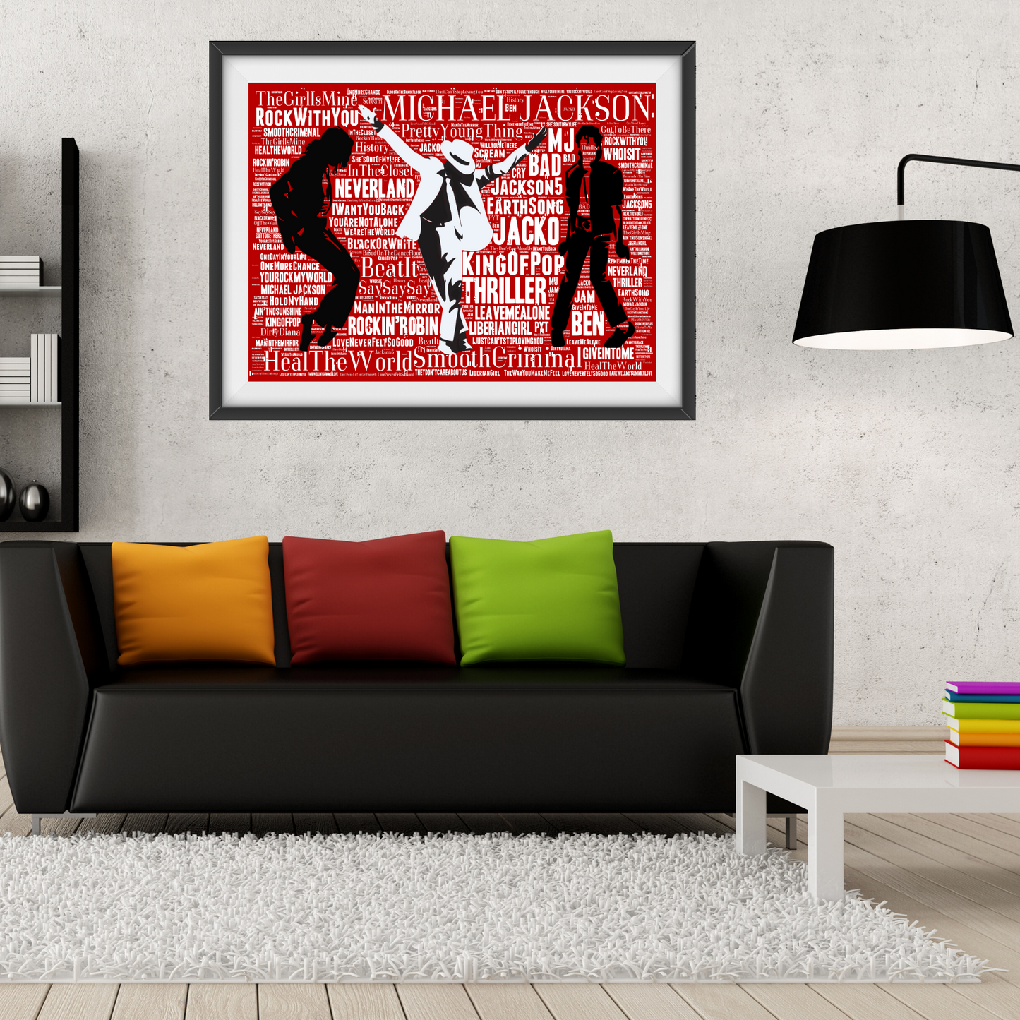 Michael Jackson - King of Pop Typographic Minimalist Collectible/memorabilia
