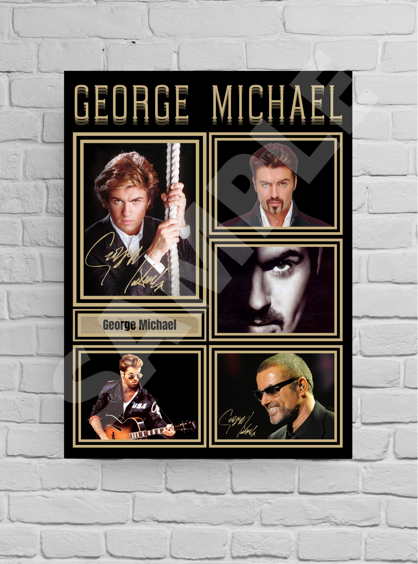 George Michael Collectable/Memorabilia/ signed print #118
