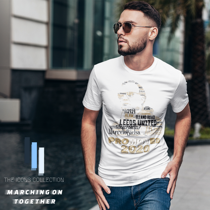 Marcelo Bielsa LEEDS UNITED 2020 CHAMPIONS - Premium T Shirt (100% Supersoft Cotton)