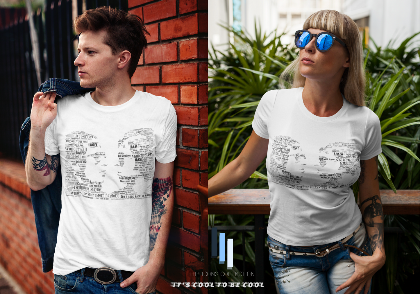 Oasis tribute in songs / Premium Quality Supersoft T Shirt / Cool music tees