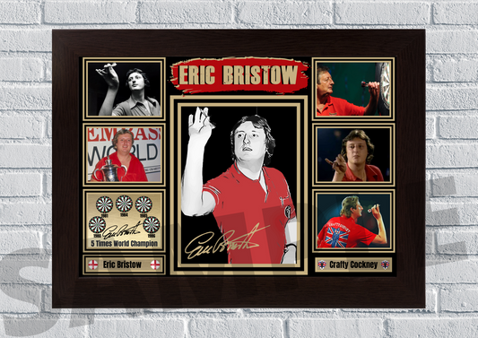 Eric Bristow The crafty cockney (Darts) #83 - Signed print